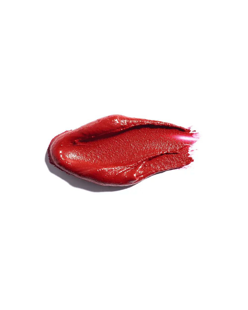 texture swatch of a red lip gloss