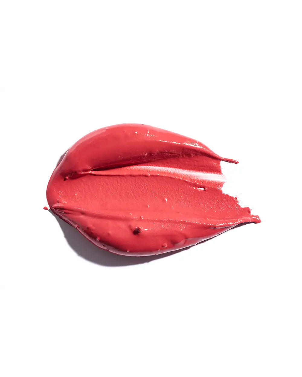 texture swatch of a pink lip gloss